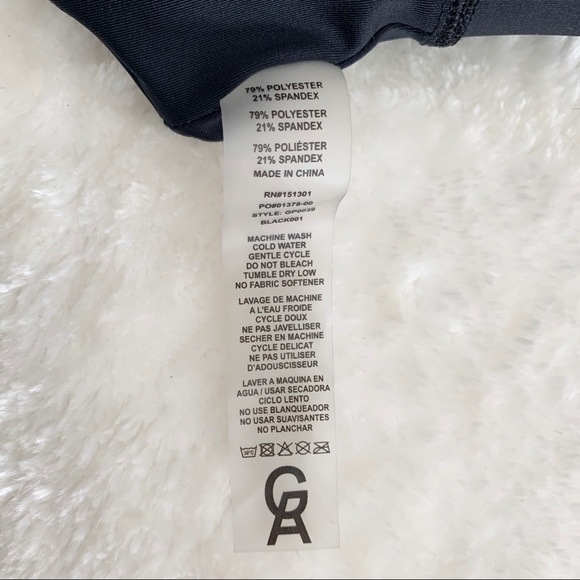 GOOD AMERICAN Black Reflective Logo Sports Bra Sz1 - Picture 7 of 8